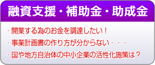 融資支援・補助金・助成金